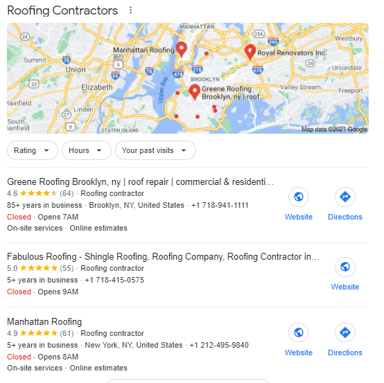 Roofing Local SEO