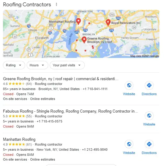 Roofing Local SEO